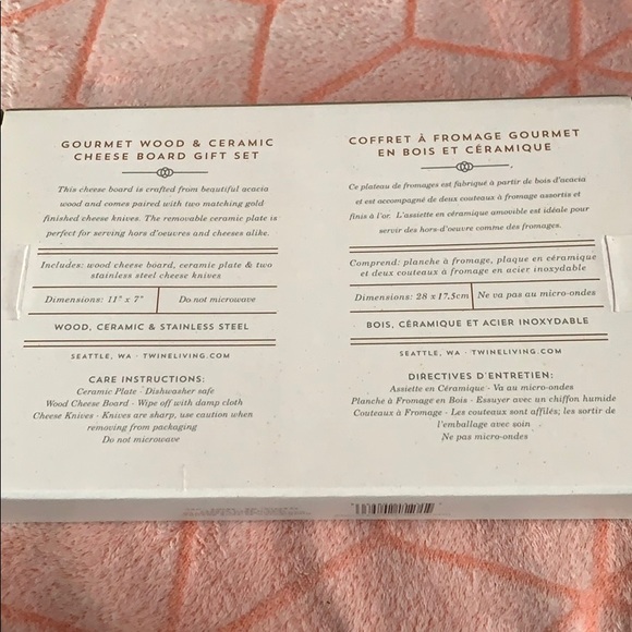 Twine Living Ceramic Cheese Board Set - Picture 5 of 6